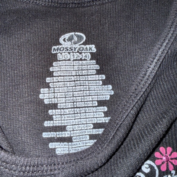 Mossy Oak Black and Pink Tank - Picture 3 of 3